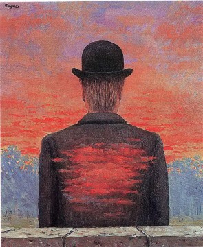  Surrealist Oil Painting - the poet recompensed 1956 Surrealist